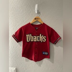Y2K Majestic Arizona Diamondbacks Sedona‎ Red Jersey Youth Medium 5-6